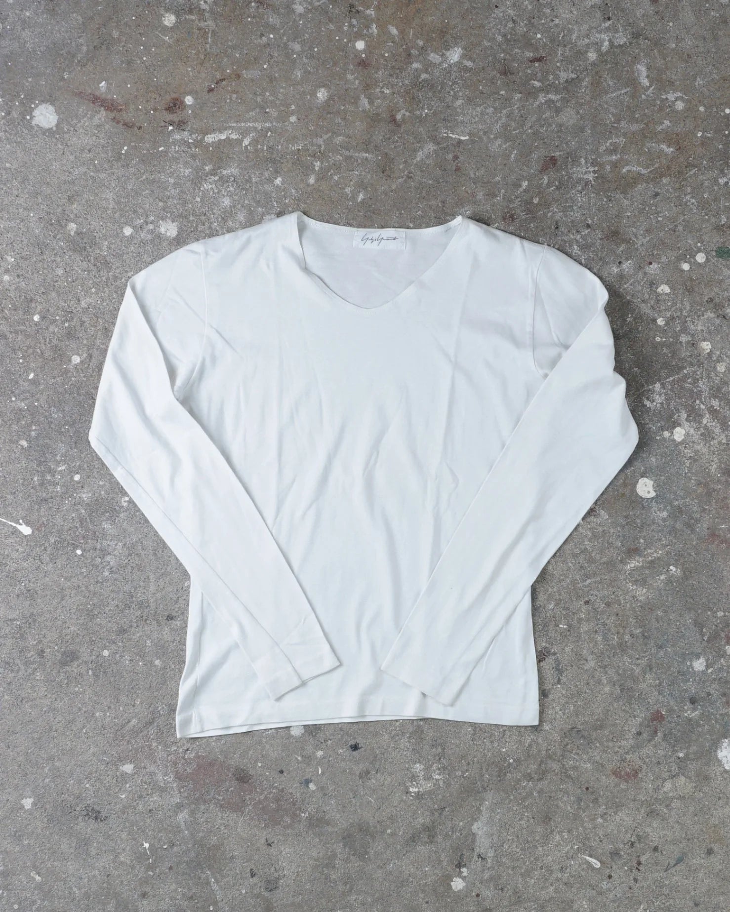 Yohji Yamamoto Long Sleeve Top White