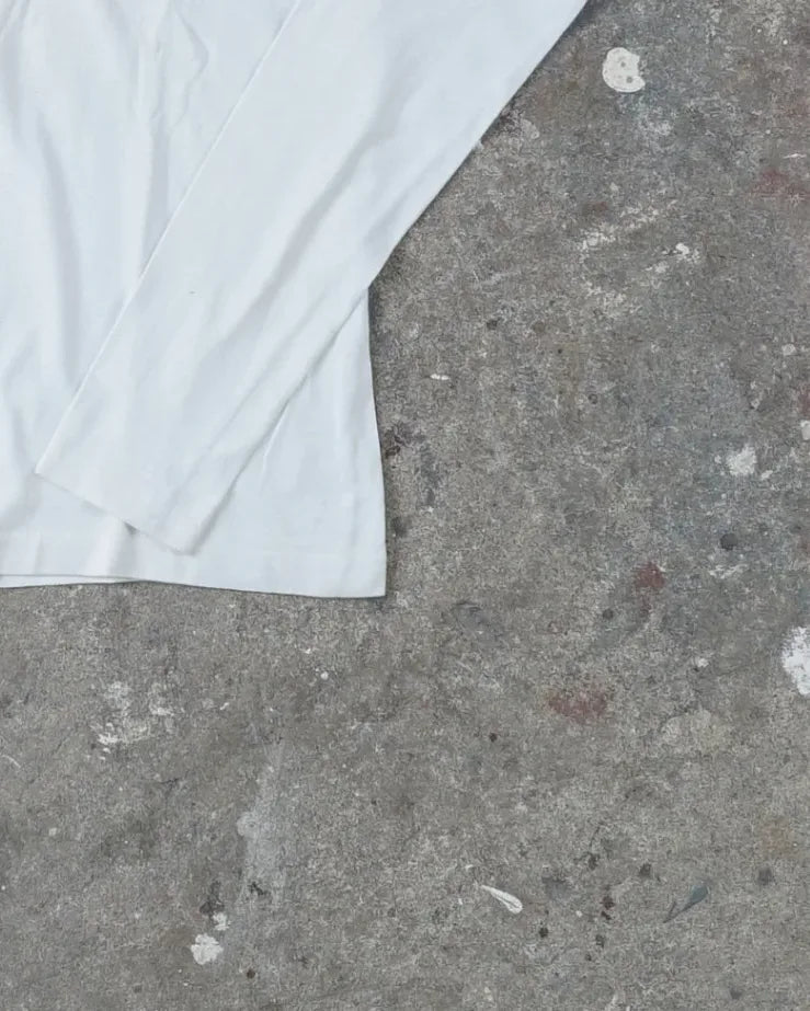 Yohji Yamamoto Long Sleeve Top White Bottom Right