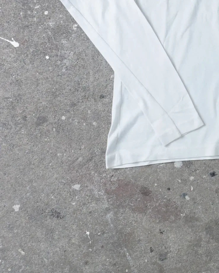 Yohji Yamamoto Long Sleeve Top White Bottom Left