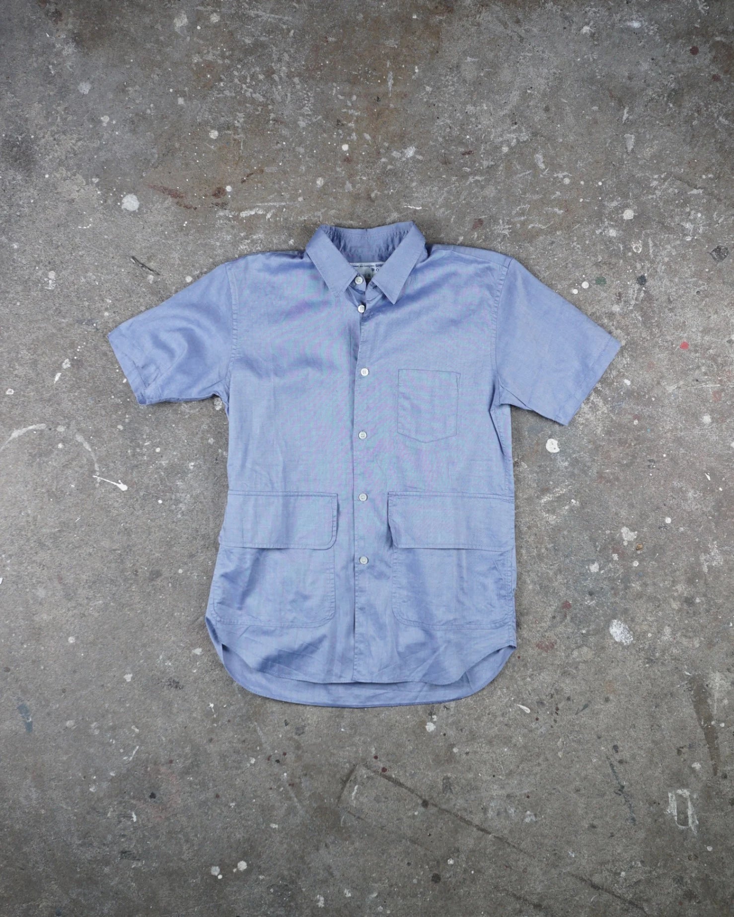 Comme Des Garcons Shirt Light Blue Amsterdam Vintage Clothing AVC