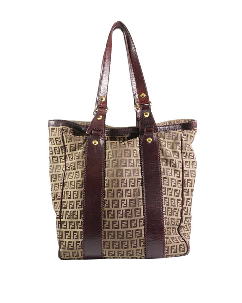 2000's Fendi Zucchino Canvas Bag