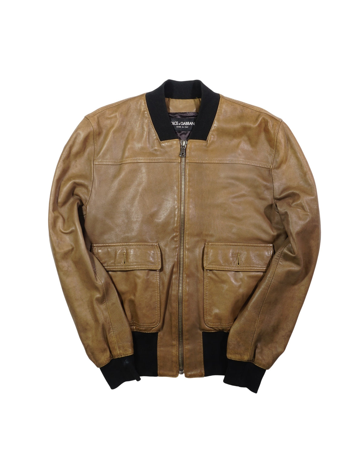 2000's Dolce & Gabbana Oliver Leather Bomber