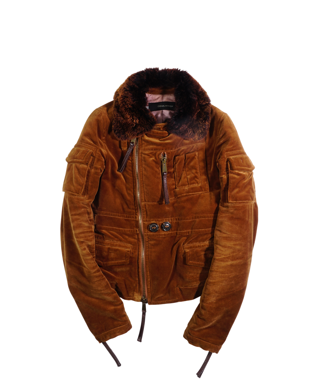 2000's Dsquared2 Brown Fur Jacket