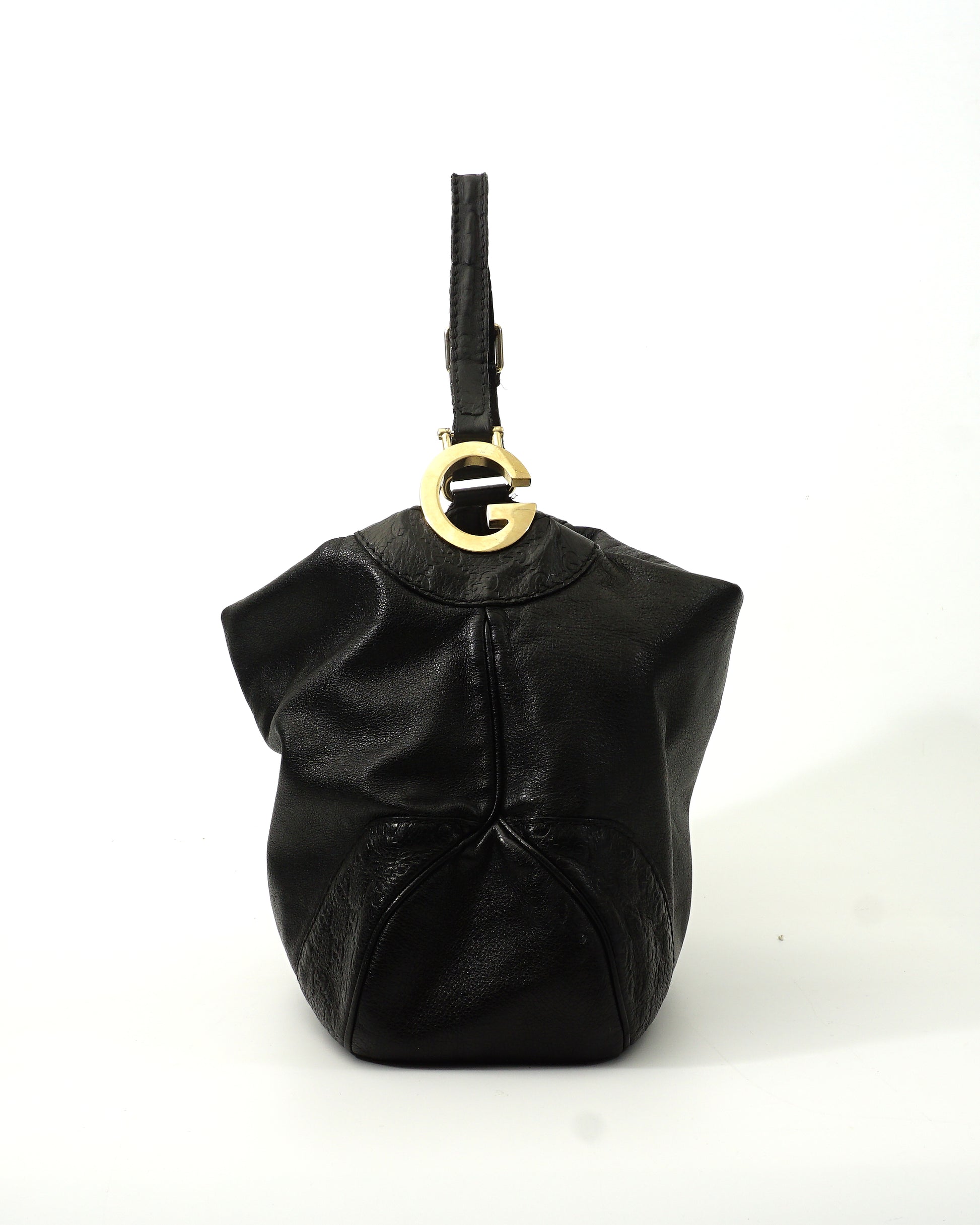 Gucci Logo Bag Leather Black