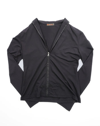Prada Long Sleeve Zip Top Black