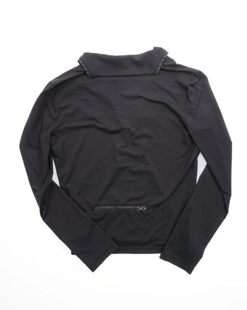 Prada Long Sleeve Zip Top Black
