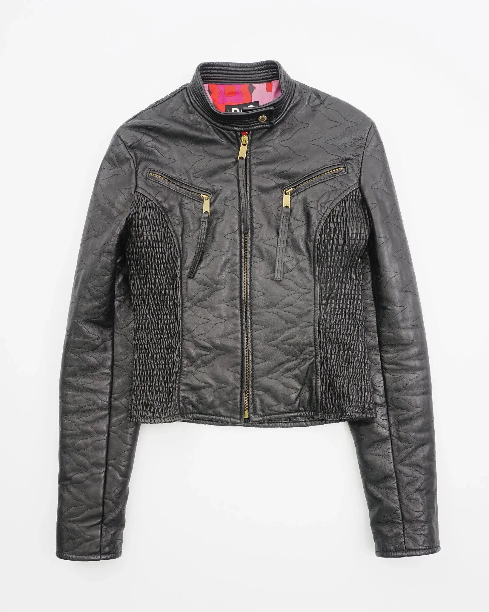 SS2008 Dolce & Gabbana Leather Jacket Black