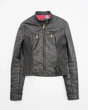 SS2008 Dolce & Gabbana Leather Jacket Black
