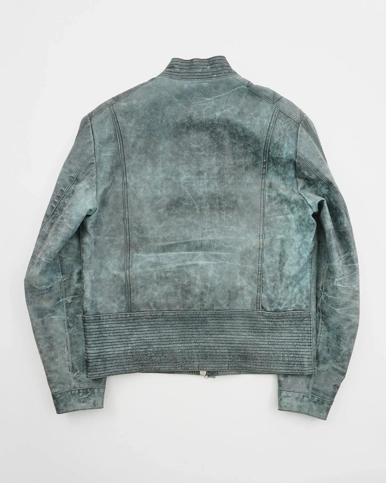 2000's Versace Leather Jacket Green