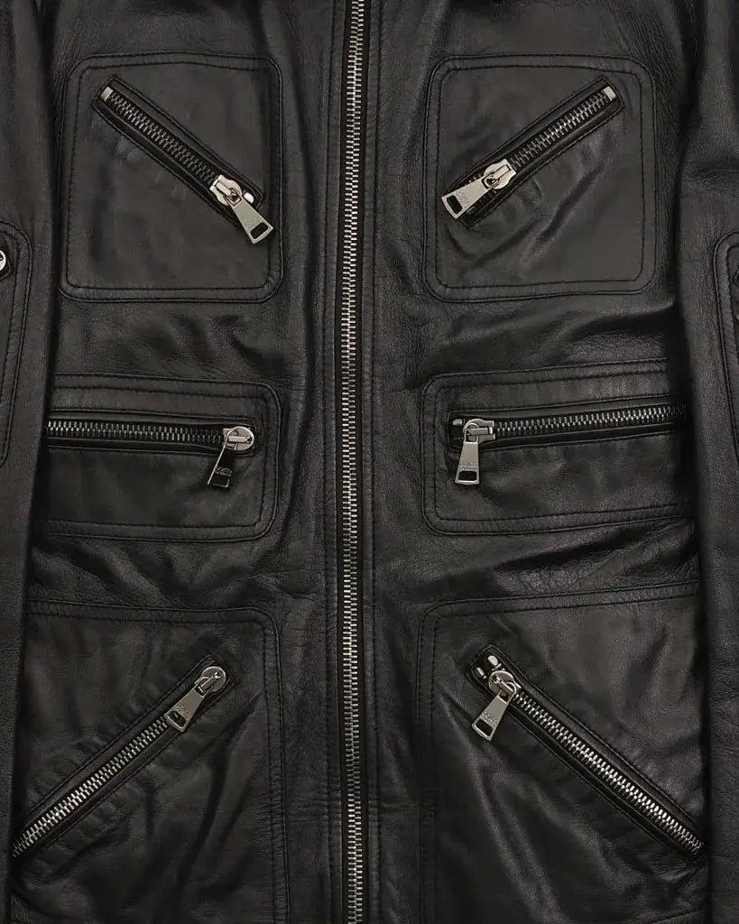 2000's Dolce & Gabbana Leather Jacket Black