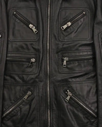 2000's Dolce & Gabbana Leather Jacket Black