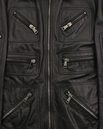 2000's Dolce & Gabbana Leather Jacket Black