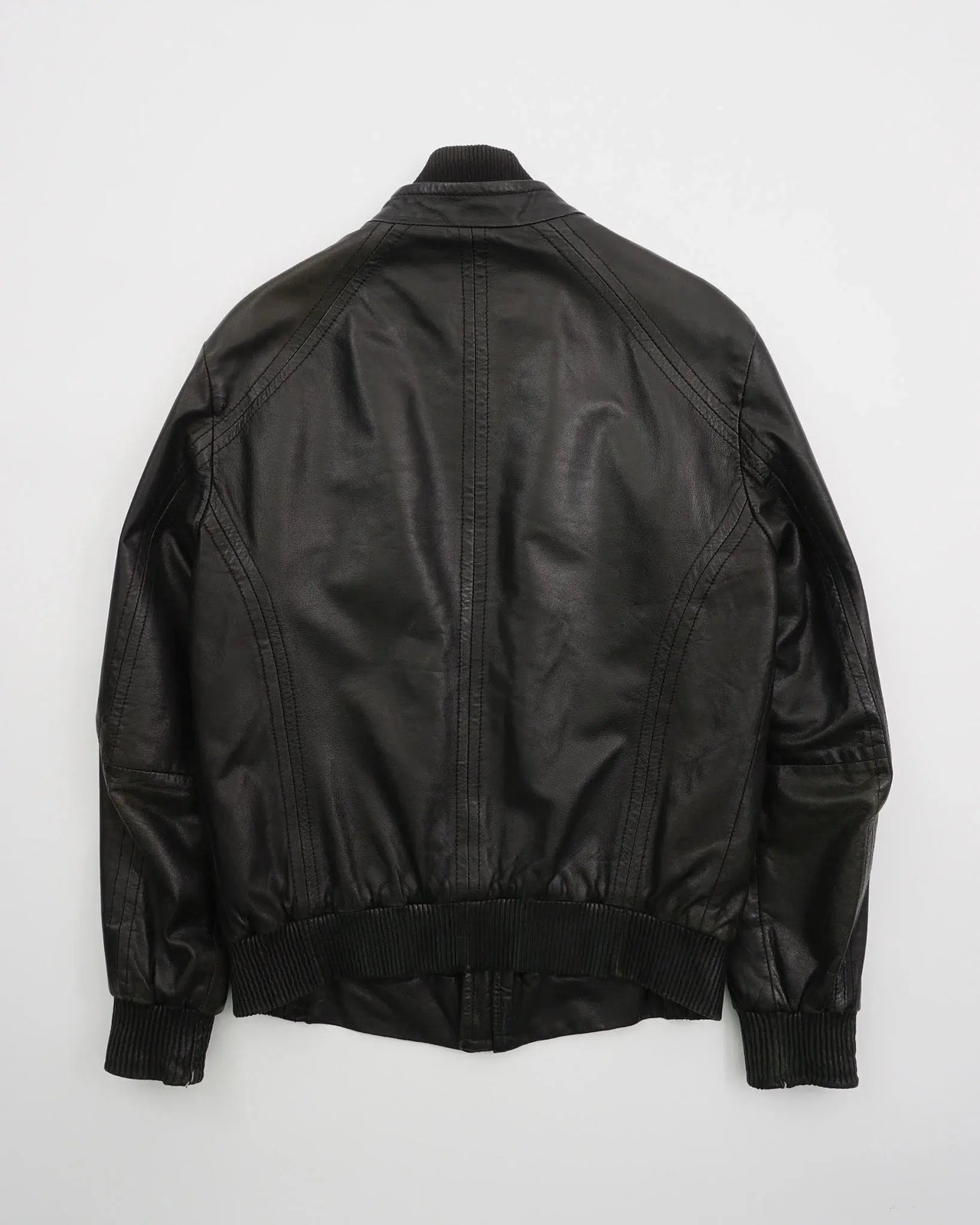 2000's Versace leather jacket Black