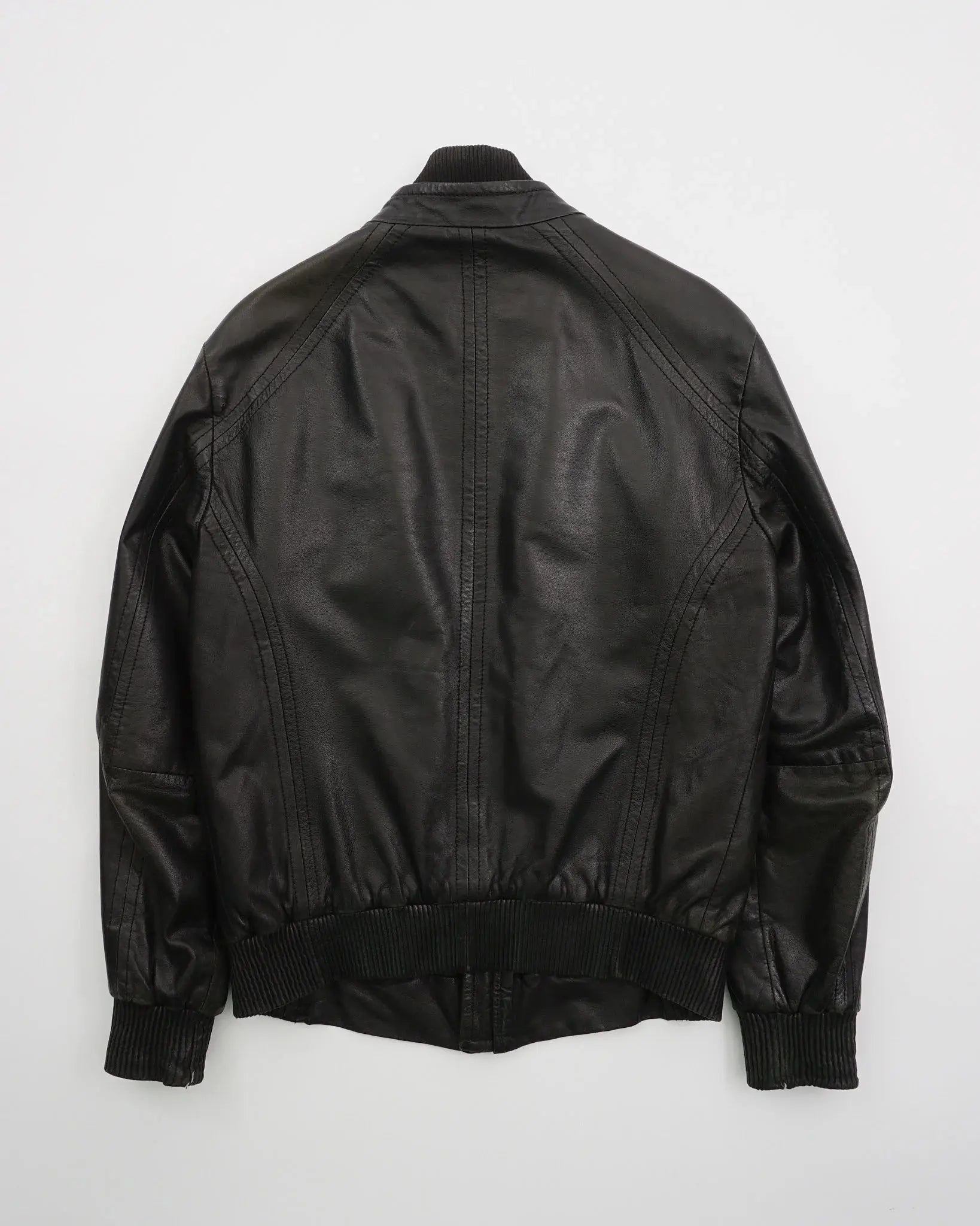 2000's Versace leather jacket Black