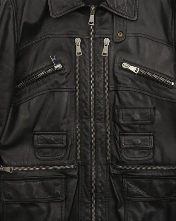 2000's Dolce & Gabbana Leather Jacket Black