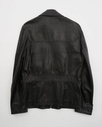 2000's Dolce & Gabbana Leather Jacket Black