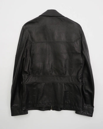 2000's Dolce & Gabbana Leather Jacket Black