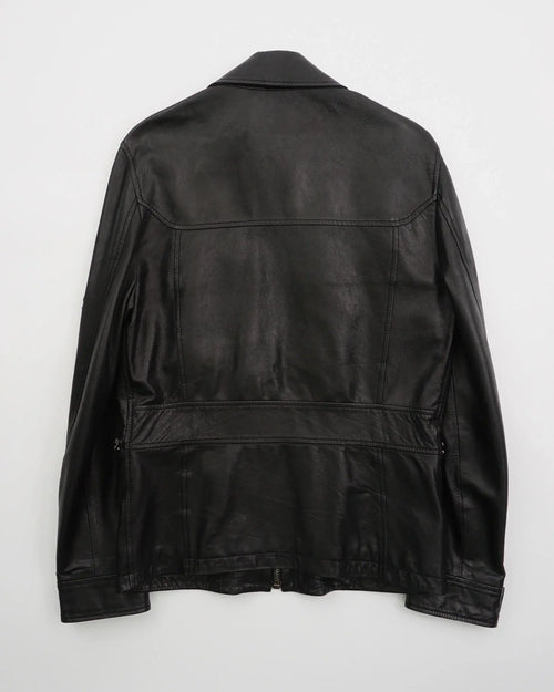 2000's Dolce & Gabbana Leather Jacket Black