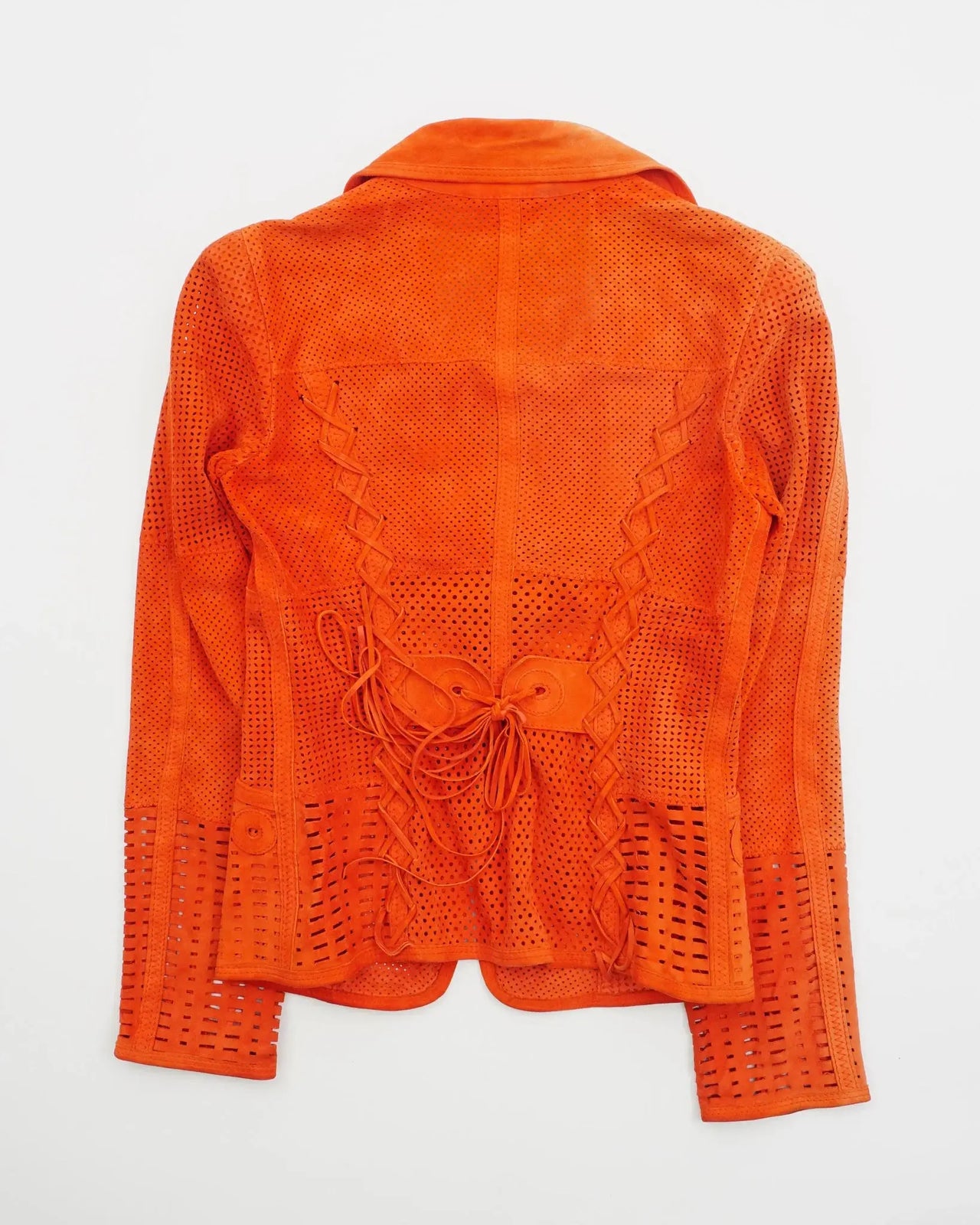 2000's Cavalli Leather blazer Orange