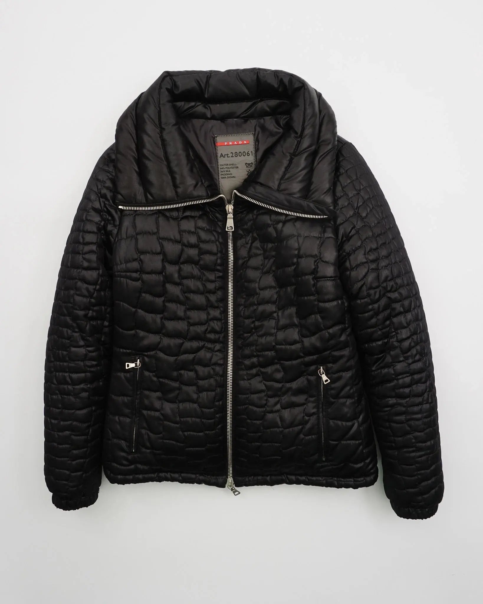 1990's Prada Puffer Jacket Black