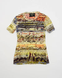 SS1998 Jean Paul Gaultier Short Sleeve Mesh Tee Multi