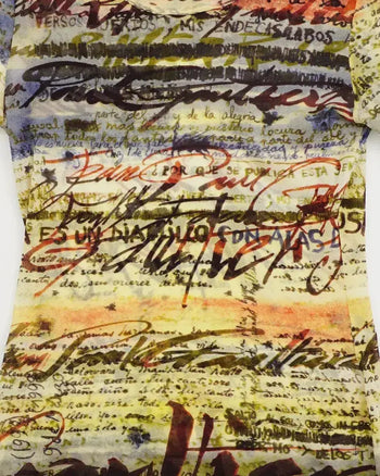 SS1998 Jean Paul Gaultier Short Sleeve Mesh Tee Multi