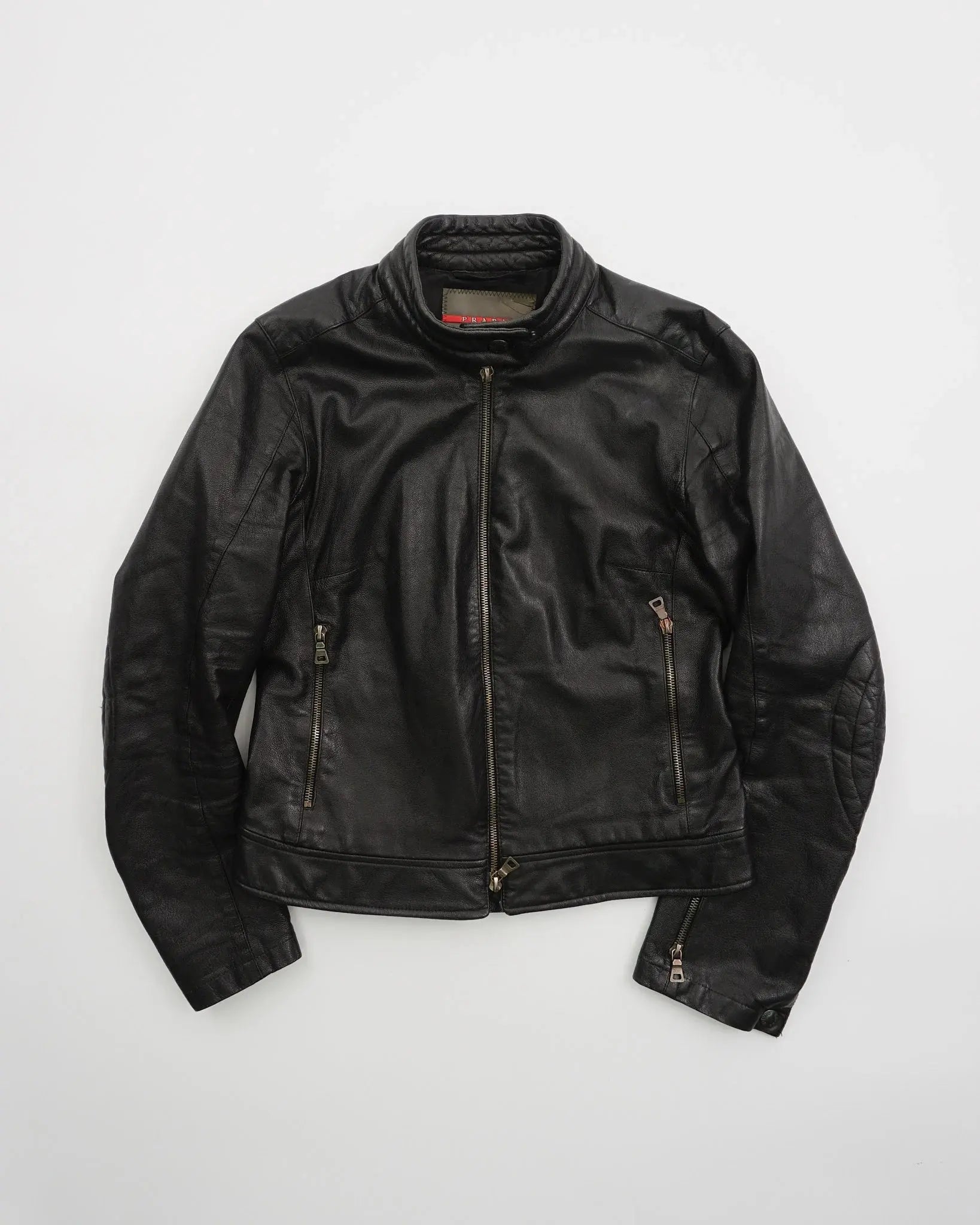 2000's Prada Leather jacket Black