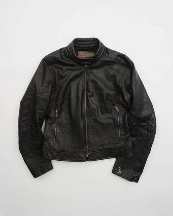 2000's Prada Leather jacket Black