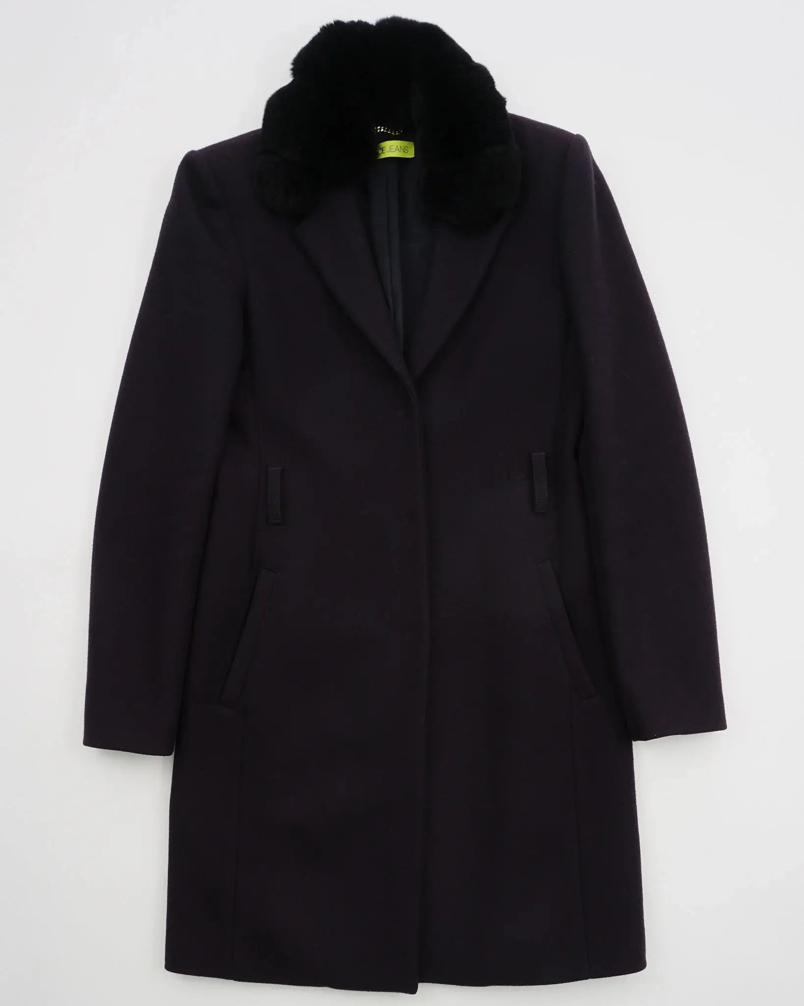 2000's Versace Overcoat Navy