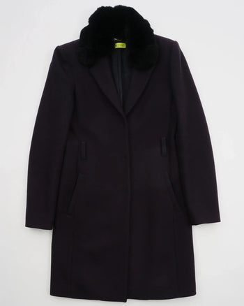 2000's Versace Overcoat Navy