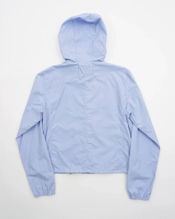 Prada Hooded Windbreaker Jacket Blue