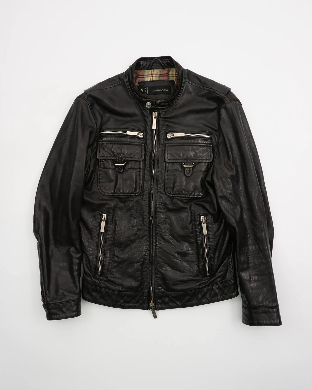 Dsquared AW2011 Dsquared2 Leather Jacket Black