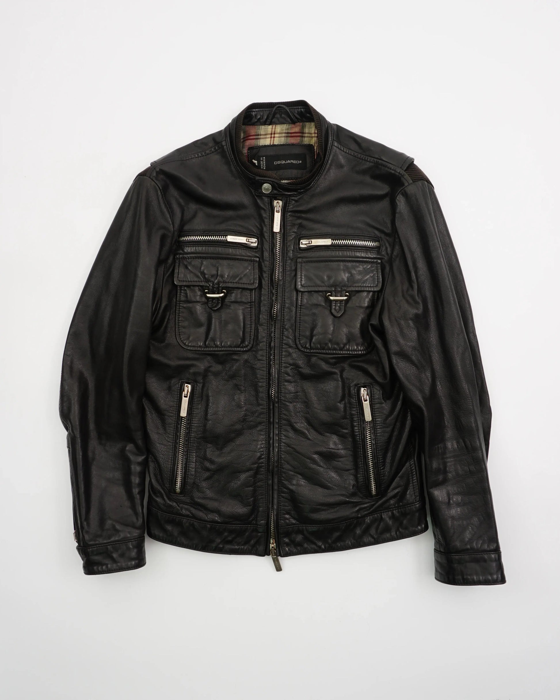 Dsquared AW2011 Dsquared2 Leather Jacket Black