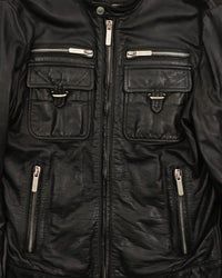 Dsquared AW2011 Dsquared2 Leather Jacket Black