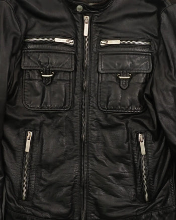 Dsquared AW2011 Dsquared2 Leather Jacket Black