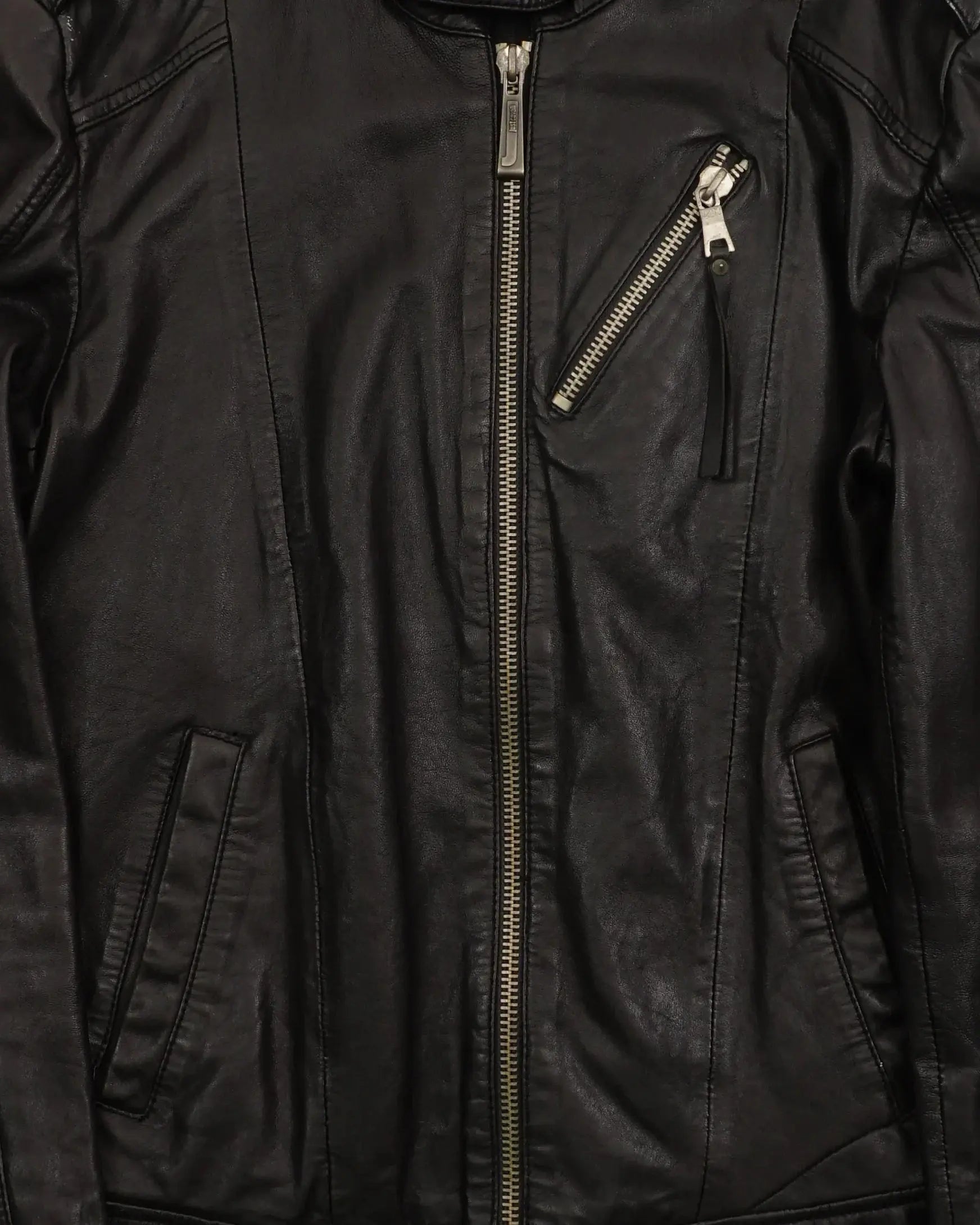 2000's Cavalli Leather Jacket Black
