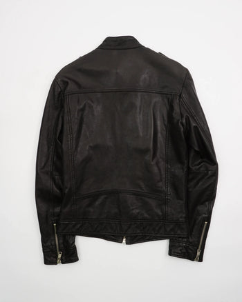 2000's Cavalli Leather Jacket Black