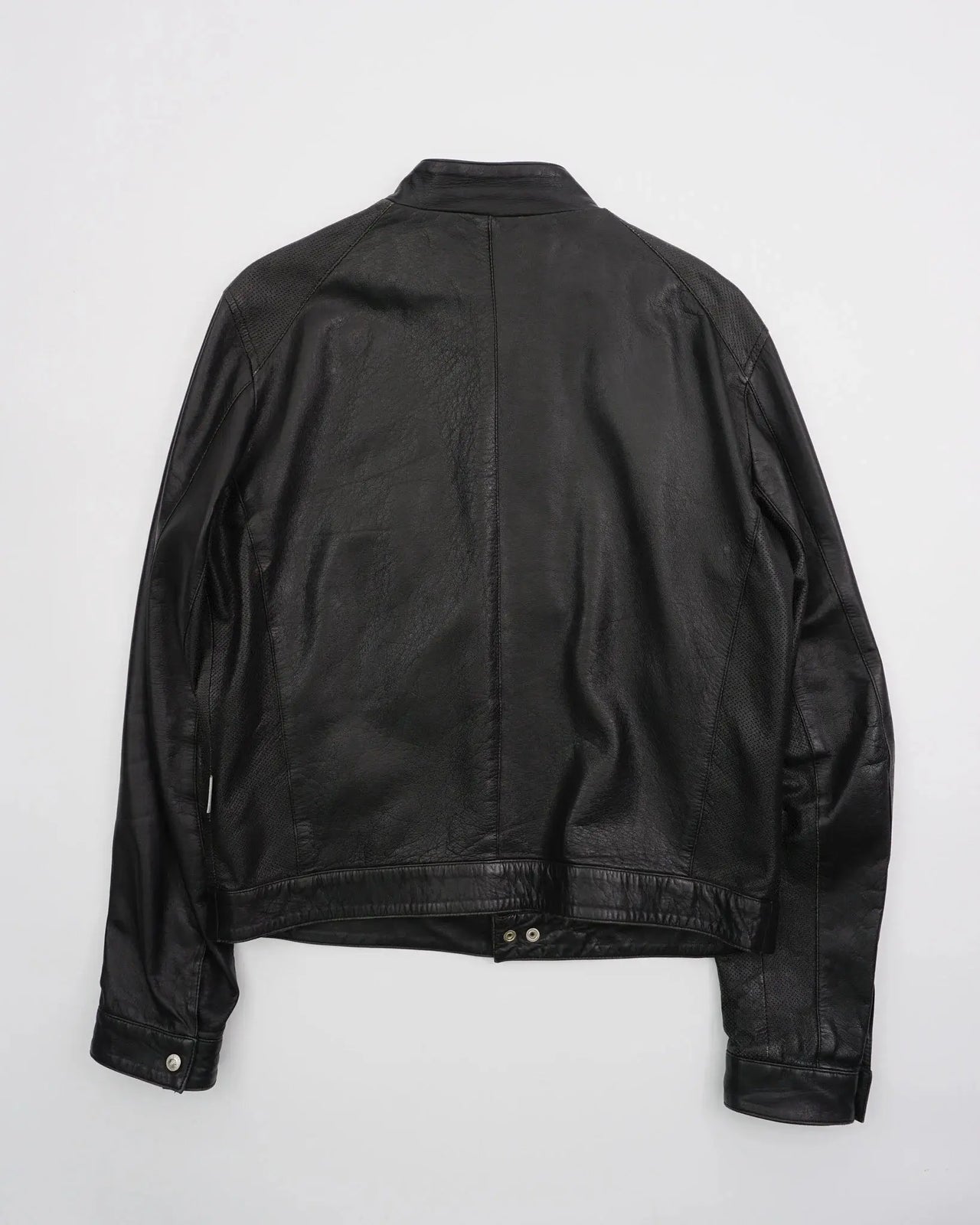 2000's Versace Leather jacket Black