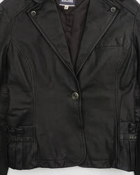 2000's Jean Paul Gaultier Leather blazer Black