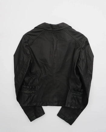 2000's Jean Paul Gaultier Leather blazer Black