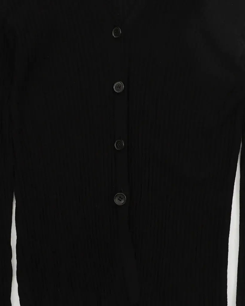 2000's MM4 Wool Cardigan Black