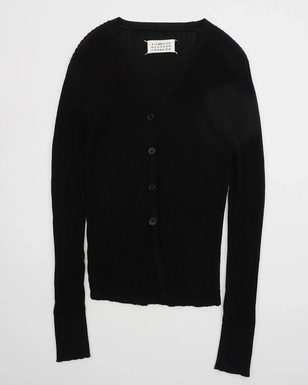 2000's MM4 Wool Cardigan Black