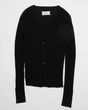 2000's MM4 Wool Cardigan Black