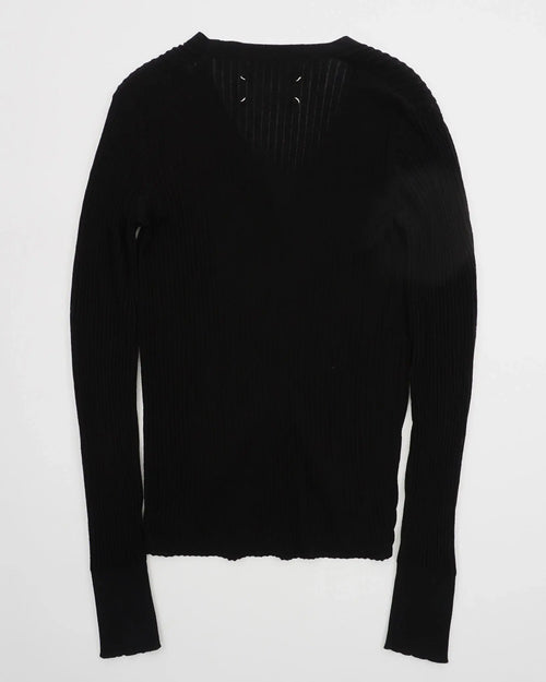 2000's MM4 Wool Cardigan Black