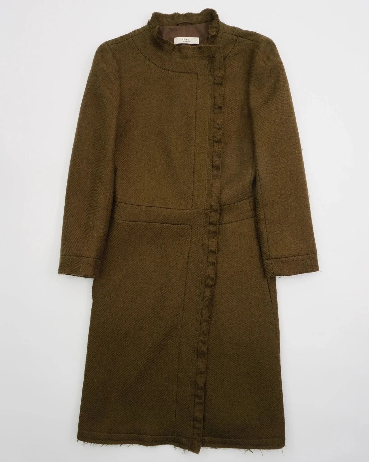 2000's Prada Long Coat Khaki