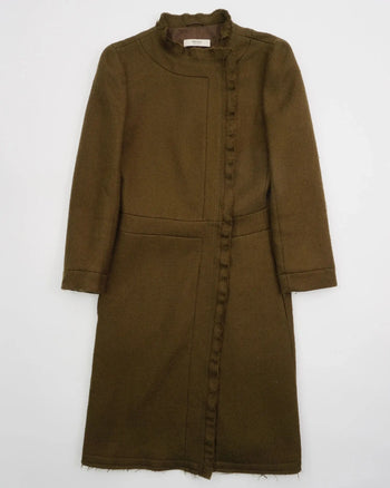 2000's Prada Long Coat Khaki