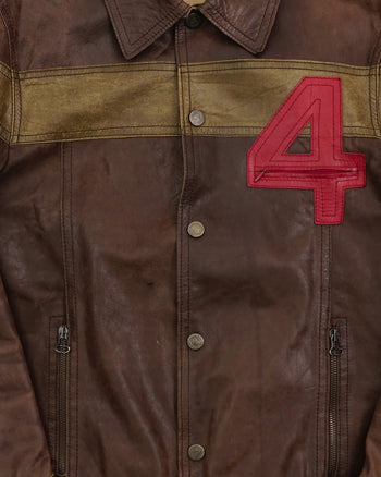 2000's Dolce & Gabbana Safari Leather Jacket Brown