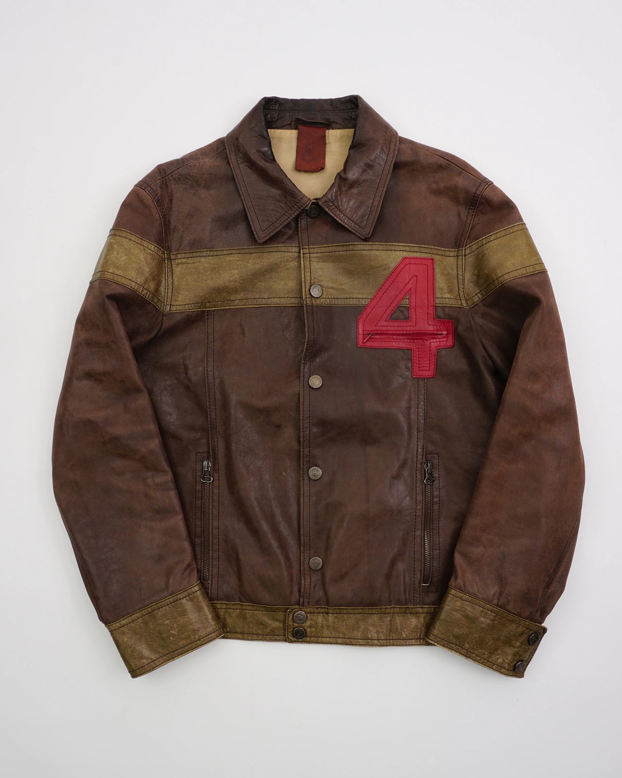 2000's Dolce & Gabbana Safari Leather Jacket Brown