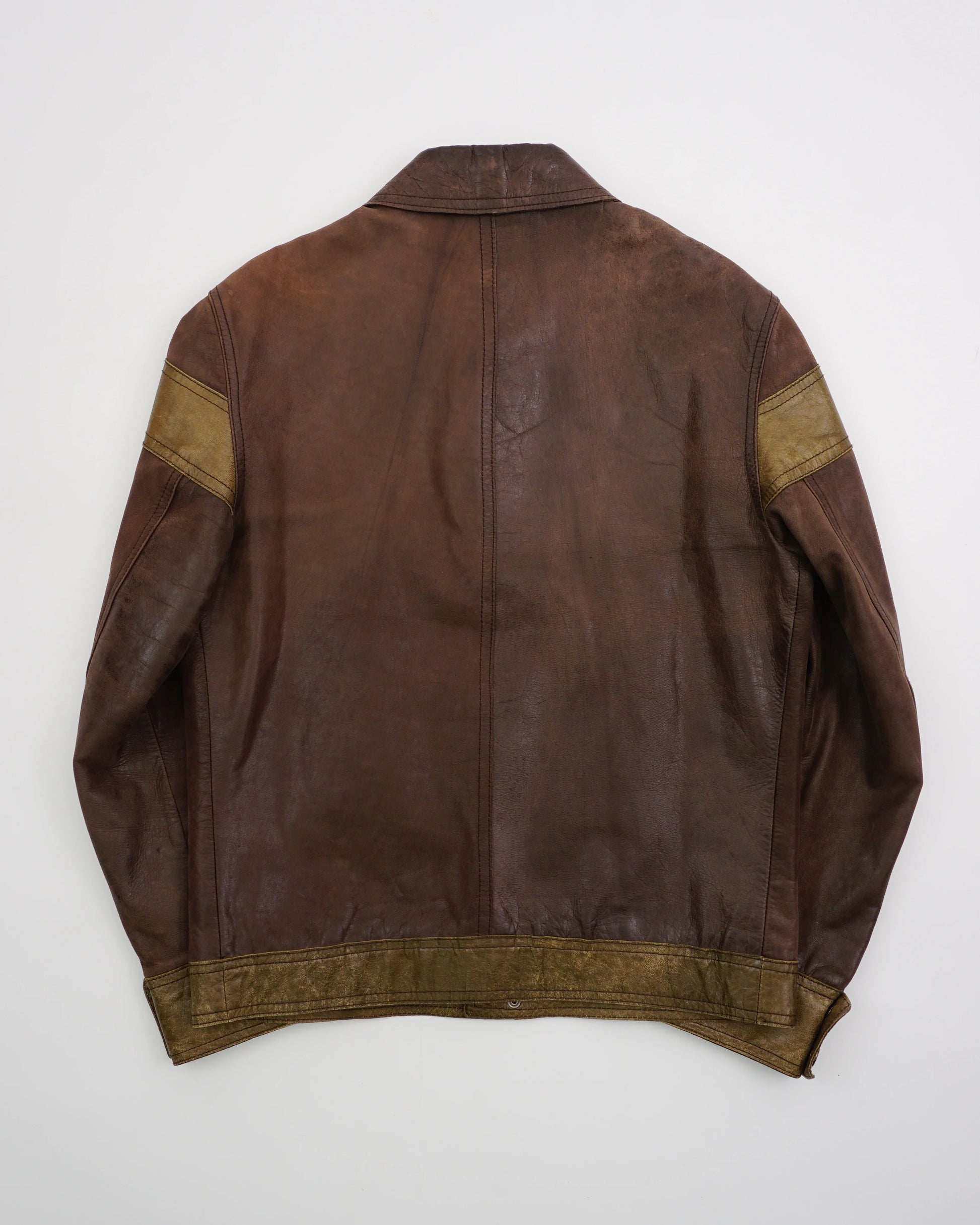 2000's Dolce & Gabbana Safari Leather Jacket Brown