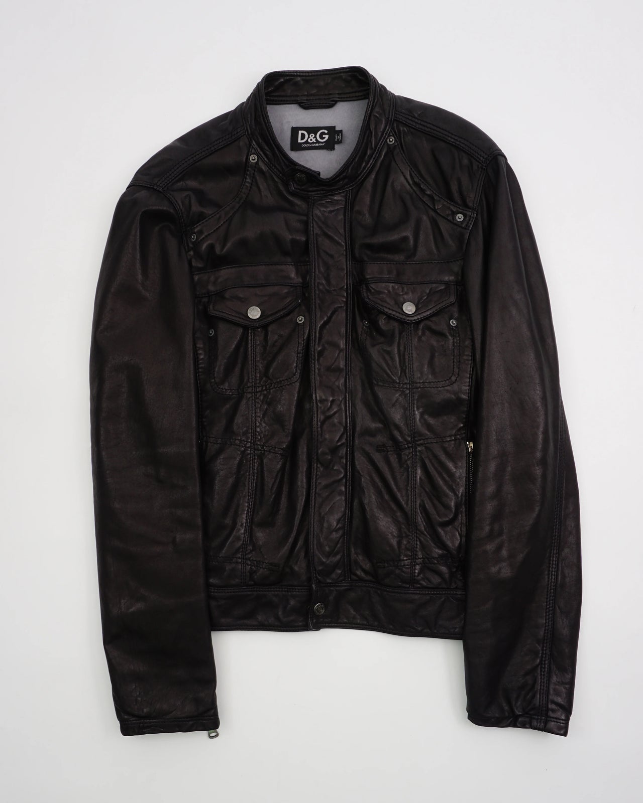 2000's Dolce & Gabbana Lambskin Jacket Black